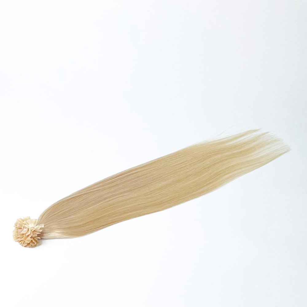 Европейские волосы на капсулах тон 613 натуральный блонд 40 см  #1
