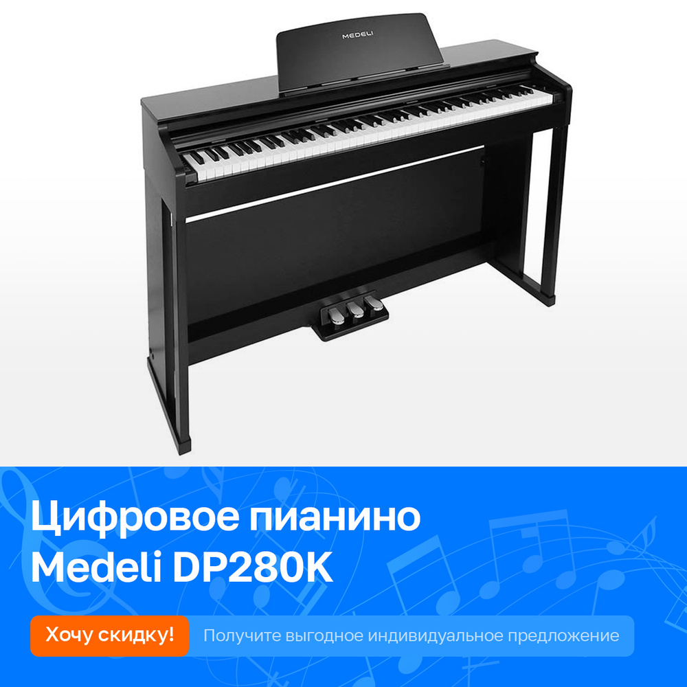 Цифровое пианино компактное Medeli DP280K, 88 клавиш #1