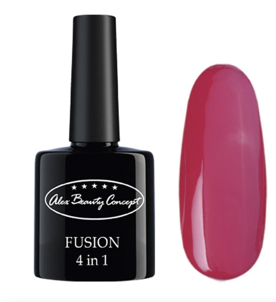 Alex Beauty Concept гель лак для ногтей FUSION 4 IN 1 GEL, 7.5 мл., цвет темно-лиловый/ розовый  #1
