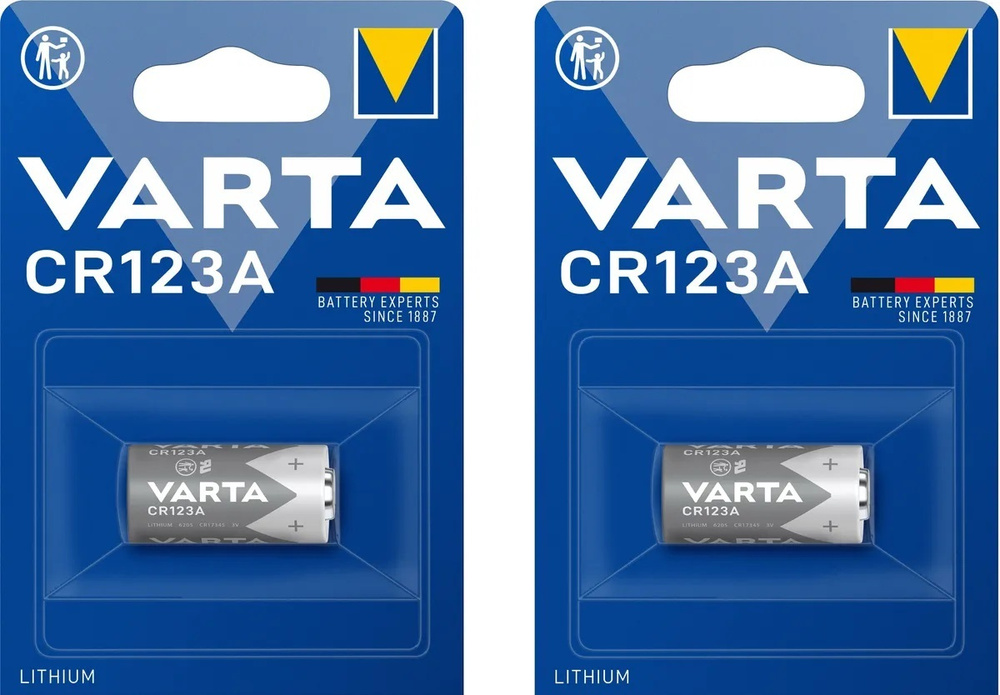 Varta Батарейка 16340 (Tenergy 30200, R123, CR123), Литиевый тип, 3 В, 2 шт #1