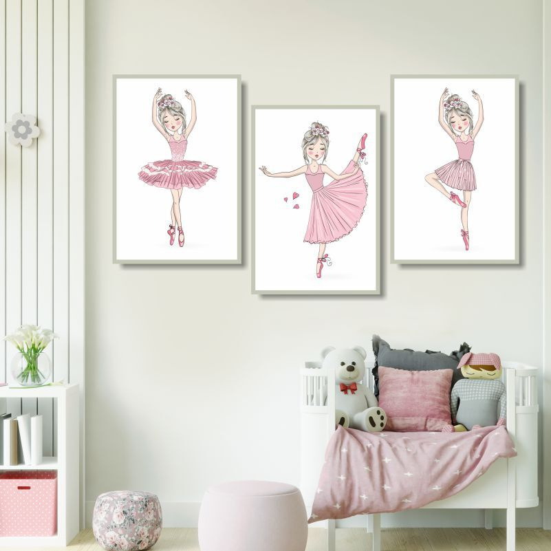 Набор постеров "Маленькая Балерина" 40х50 см / постеры для интерьера / картина на стену интерьерная / #1