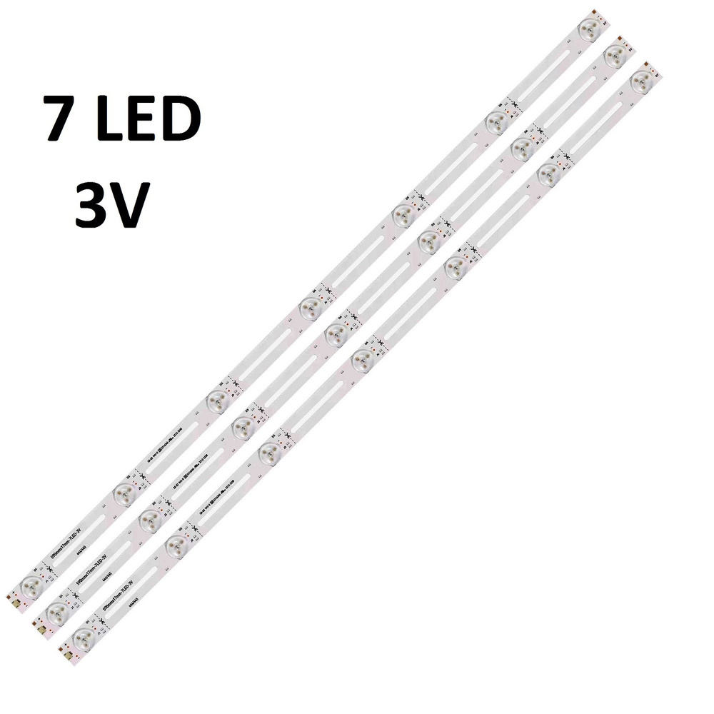 Универсальный комплект подсветки 7LED 3V 590MM для ТВ 32" (комплект 3шт)  #1