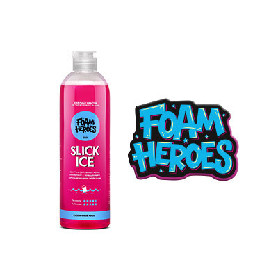 Автошампунь для ручной мойки нейтральный Ежевичный мусс Foam Heroes Slick Ice Berry, 500мл  #1