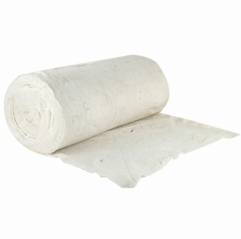 Тряпка для мытья пола и уборки, нетканое полотно,ветошь, белое, 77 см, рулон 50 метров,  #1