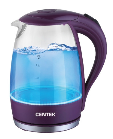 Чайник электрический стеклянный CT-0042 Violet,1,8 л,2200 вт #1