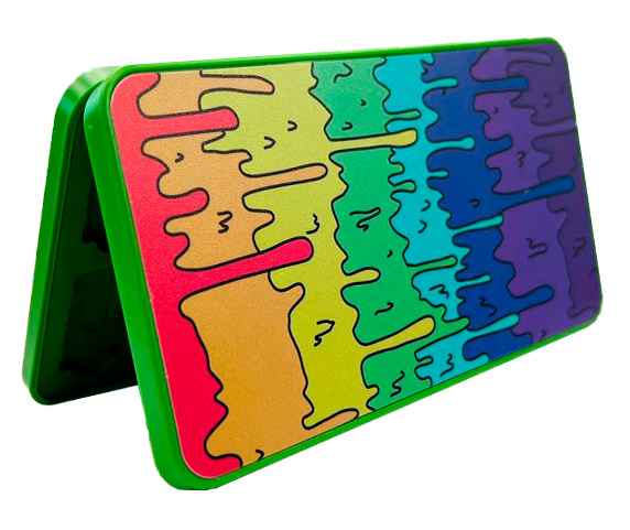 Кейс-футляр для хранений 24 картриджей Nintendo Switch Portable Storage Box (Rick & Morty Acid Rainbow) #1