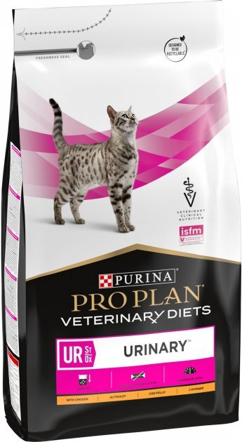 Сухой корм для кошек 5кг Pro Plan Veterinary Diets UR ST/OX Urinary при МКБ, с курицей, 5 кг  #1