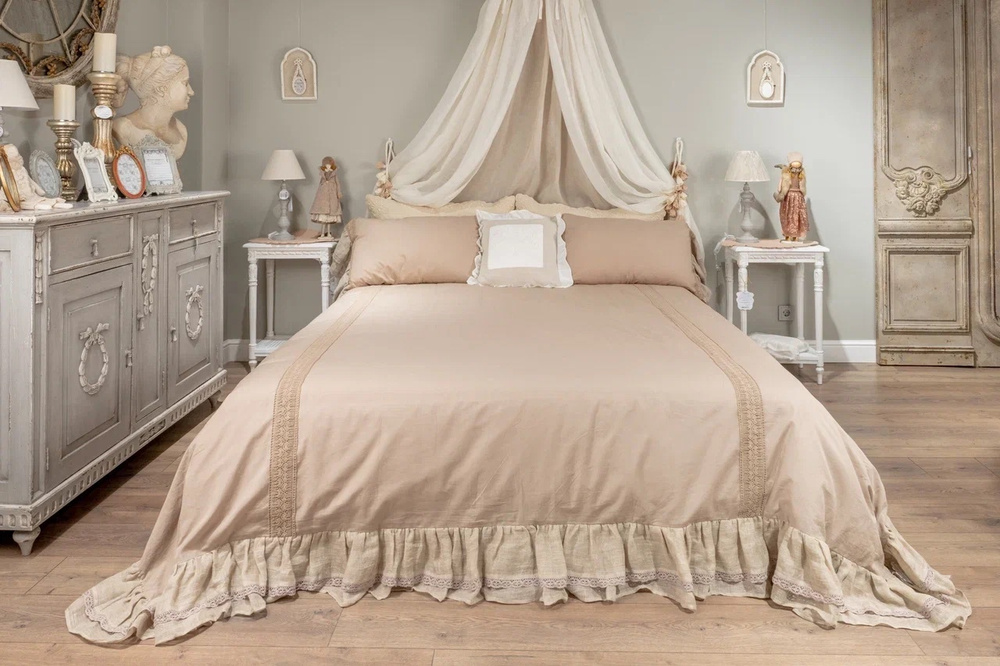 Blanc MARICLO’ Комплект постельного белья, Жатый хлопок, 1,5 спальный, наволочки 50x80  #1
