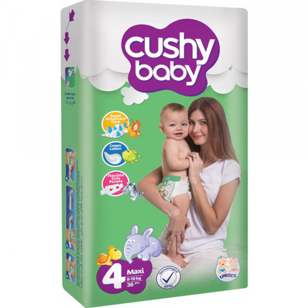 Cushy Baby Детские подгузники Jumbo pack, 4, Maxi, 60 шт #1