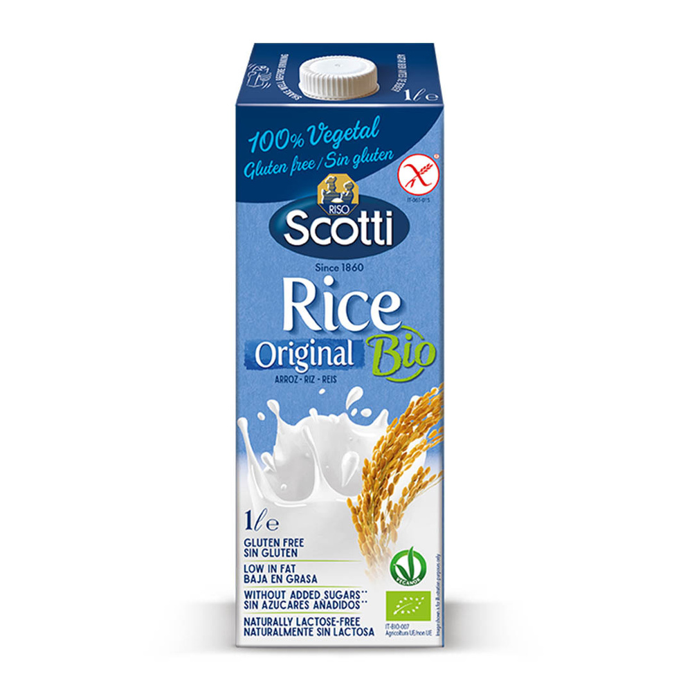 Рисовый напиток Riso Scotti оригинальный без глютена Bio Vegan 0,9%, 1л  #1