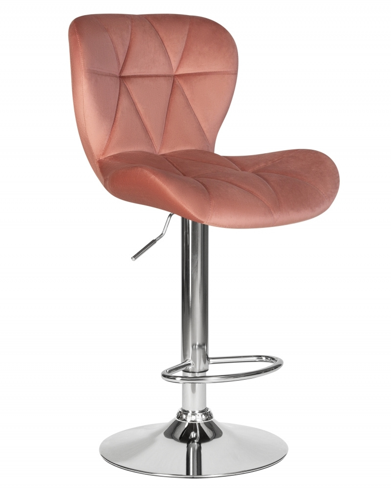 DOBRIN Барный стул Dobrin Barny (пудрово-розовый велюр) 5022-LMBARNY, 1 шт.  #1