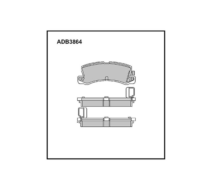 ALLIED NIPPON Колодки тормозные, арт. ADB3864 #1