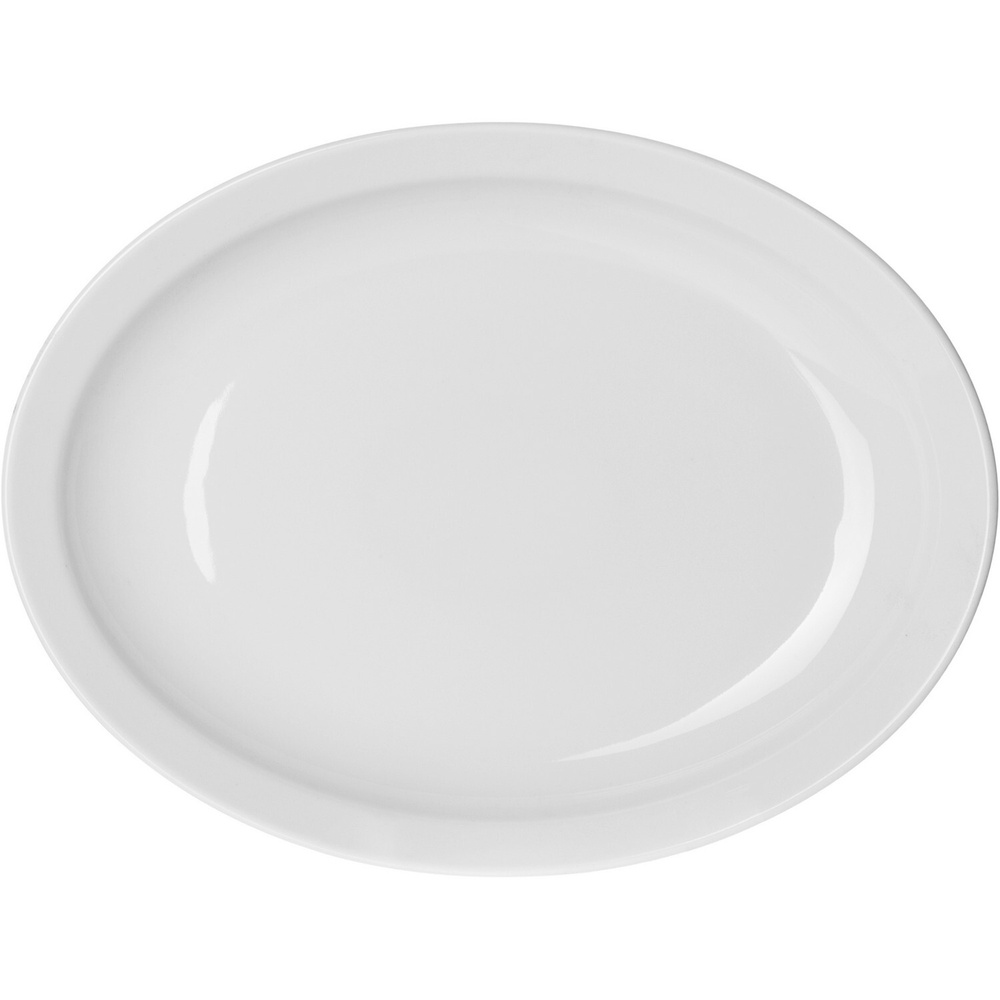 Блюдо Tognana Акапулько овальное 360х280х40мм, фарфор, белый #1