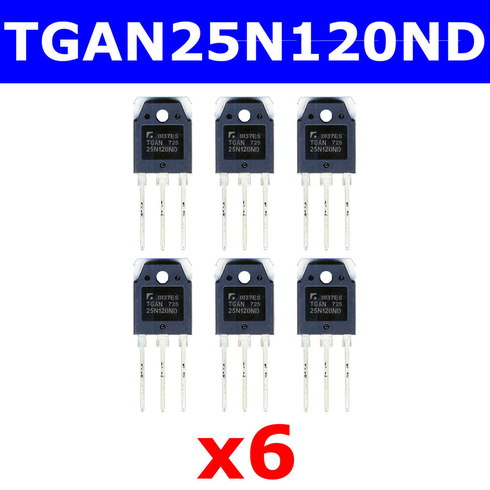 Комплект из 10-и штук - TGAN25N120ND - IGBT транзистор (1200В, 50А, TO ...