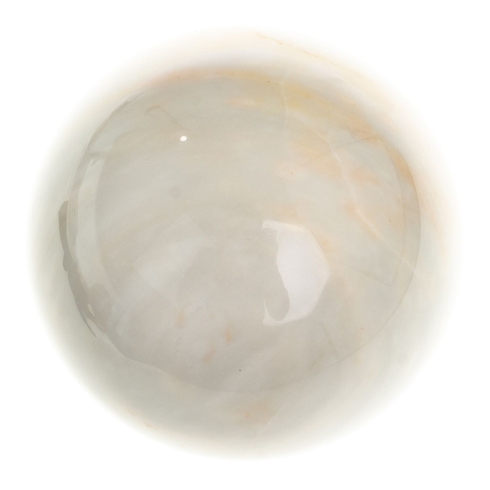 Шар из газганского мрамора 8,5 см / шар декоративный / шар для медитаций / каменный шарик / сувенир из #1
