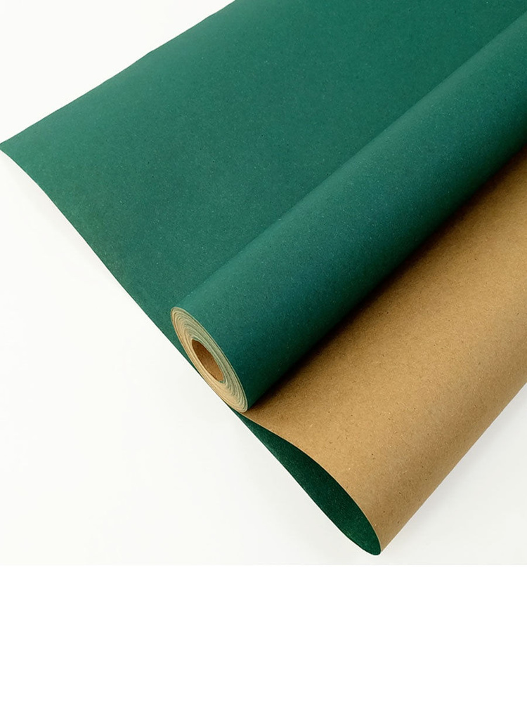 Крафт-бумага упаковочная, "Изумрудная" , односторонняя в рулоне 10 метров, ширина 70 см, плотность 70 #1