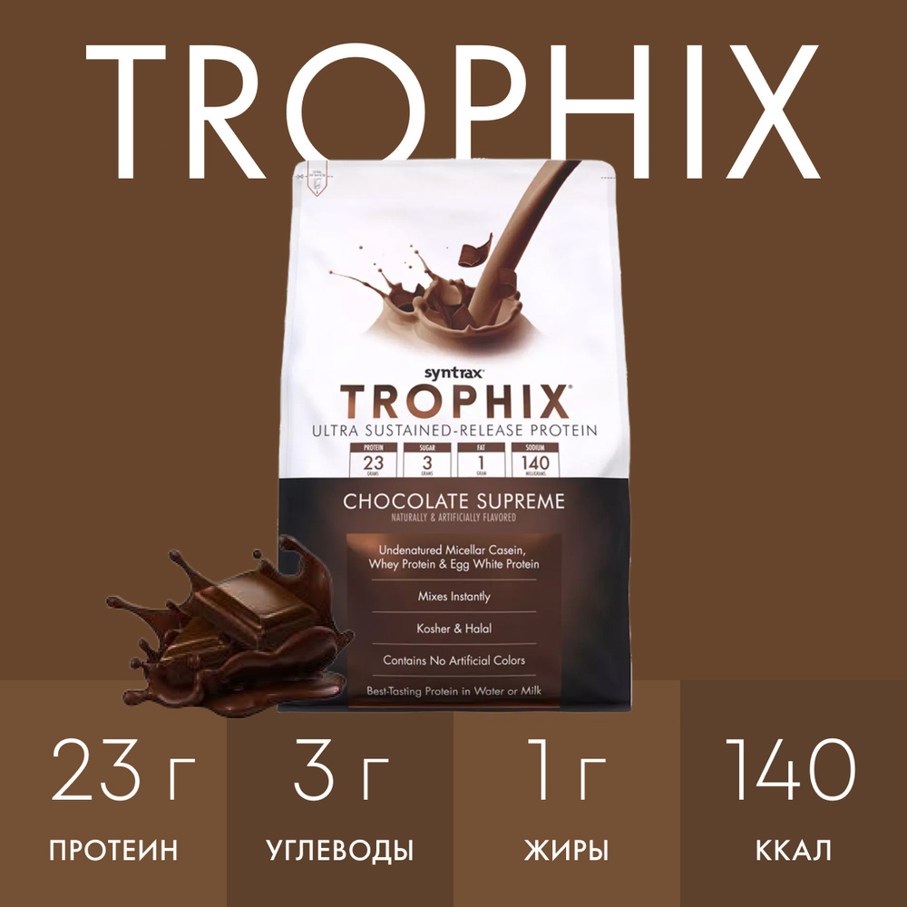 Многокомпонентный протеин Syntrax Trophix 2270 гр Шоколад #1