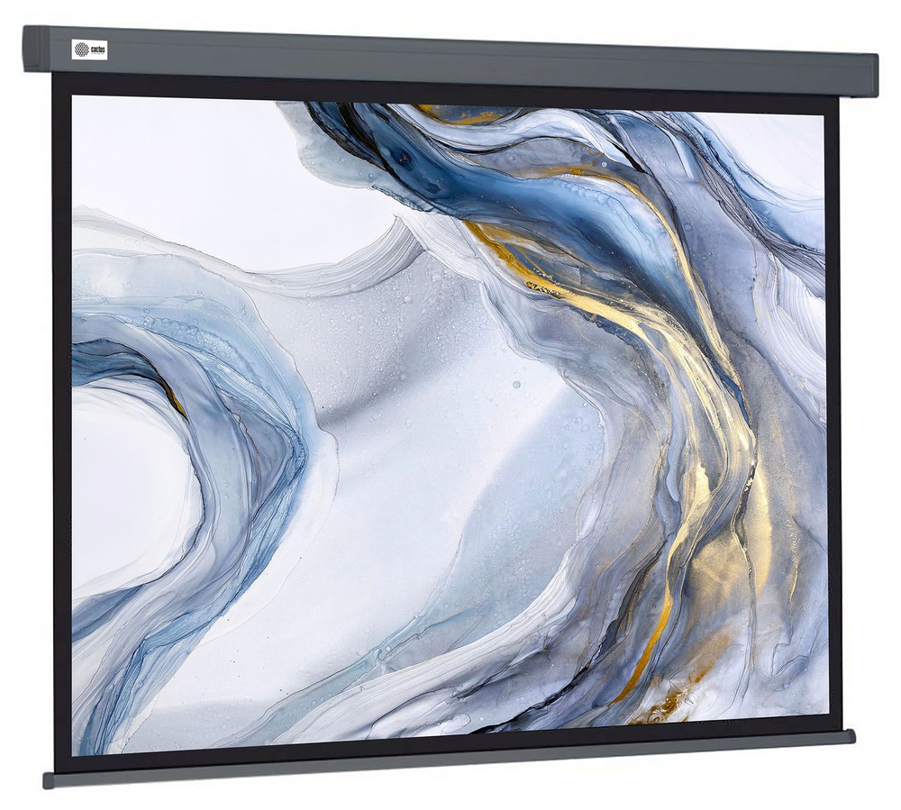 Экран Cactus 128x170.7см Wallscreen CS-PSW-128X170-SG 4:3 настенно-потолочный рулонный серый  #1