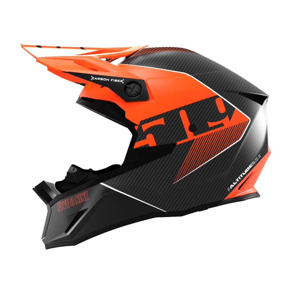 Шлем для снегохода 509 Altitude 2.0 Carbon Fiber 3K Hi Flow, Orange, M #1