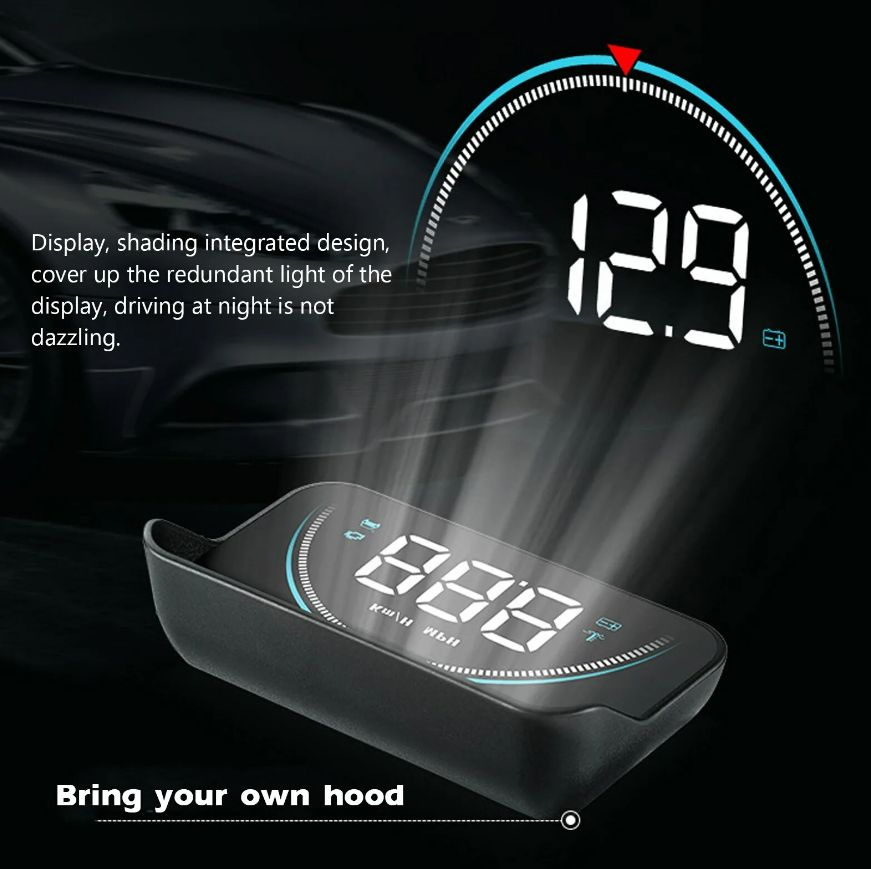 Проекционный дисплей HUD-проектор Спидометр для всех автомобилей  #1