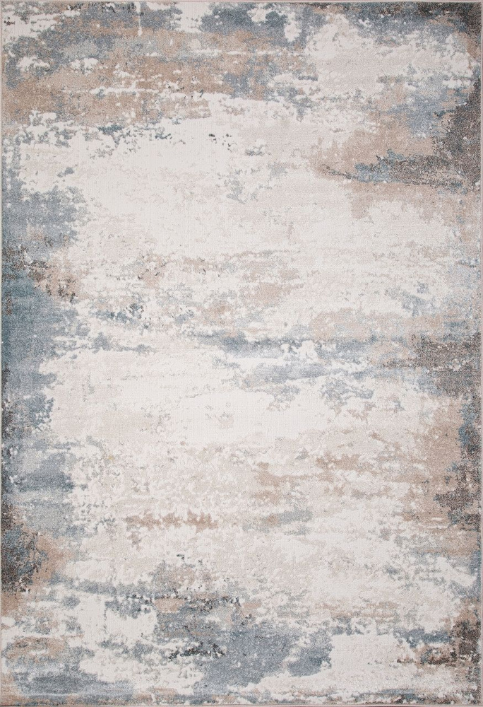 Ekocarpet Ковер NATUREL D994 BEIGE-BLUE (кремовый и голубой) в современном стиле лофт, хай-тек, с плотным #1