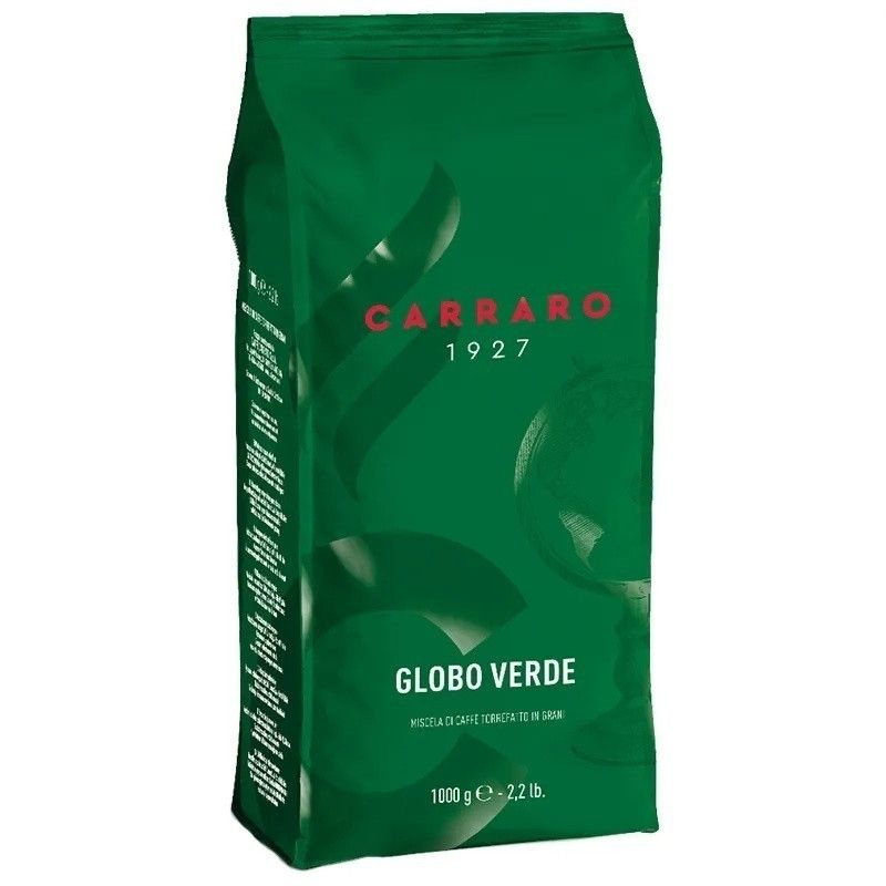 Кофе в зернах Carraro Globo Verde 1кг #1