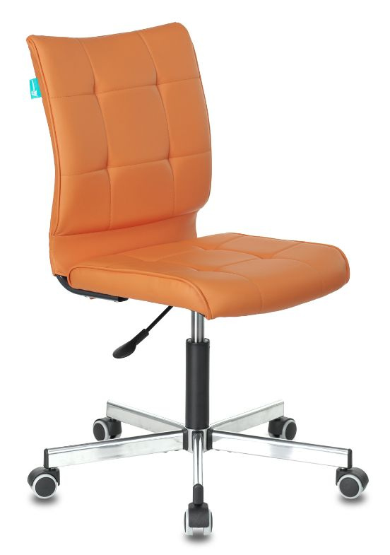 Кресло Бюрократ CH-330M / OR-20 оранжевое, цвет Orion-20, материал экокожа, крестовина металл хром (1140656) #1