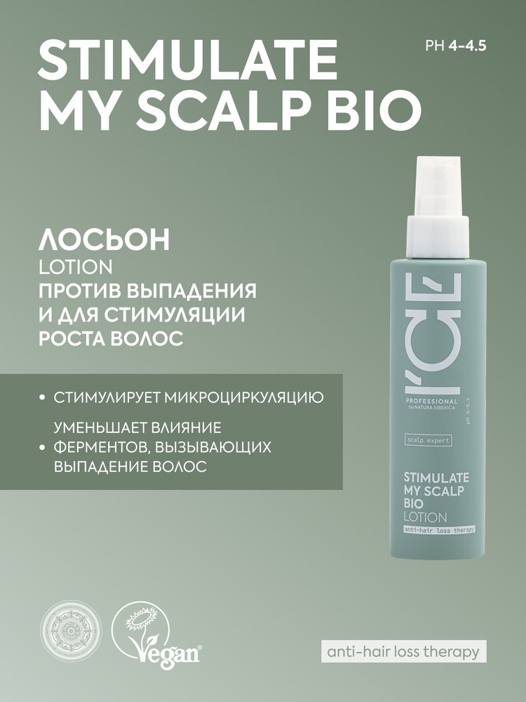 ICE PROFESSIONAL by NATURA SIBERICA Лосьон против выпадения волос и для стимуляции их роста STIMULATE #1