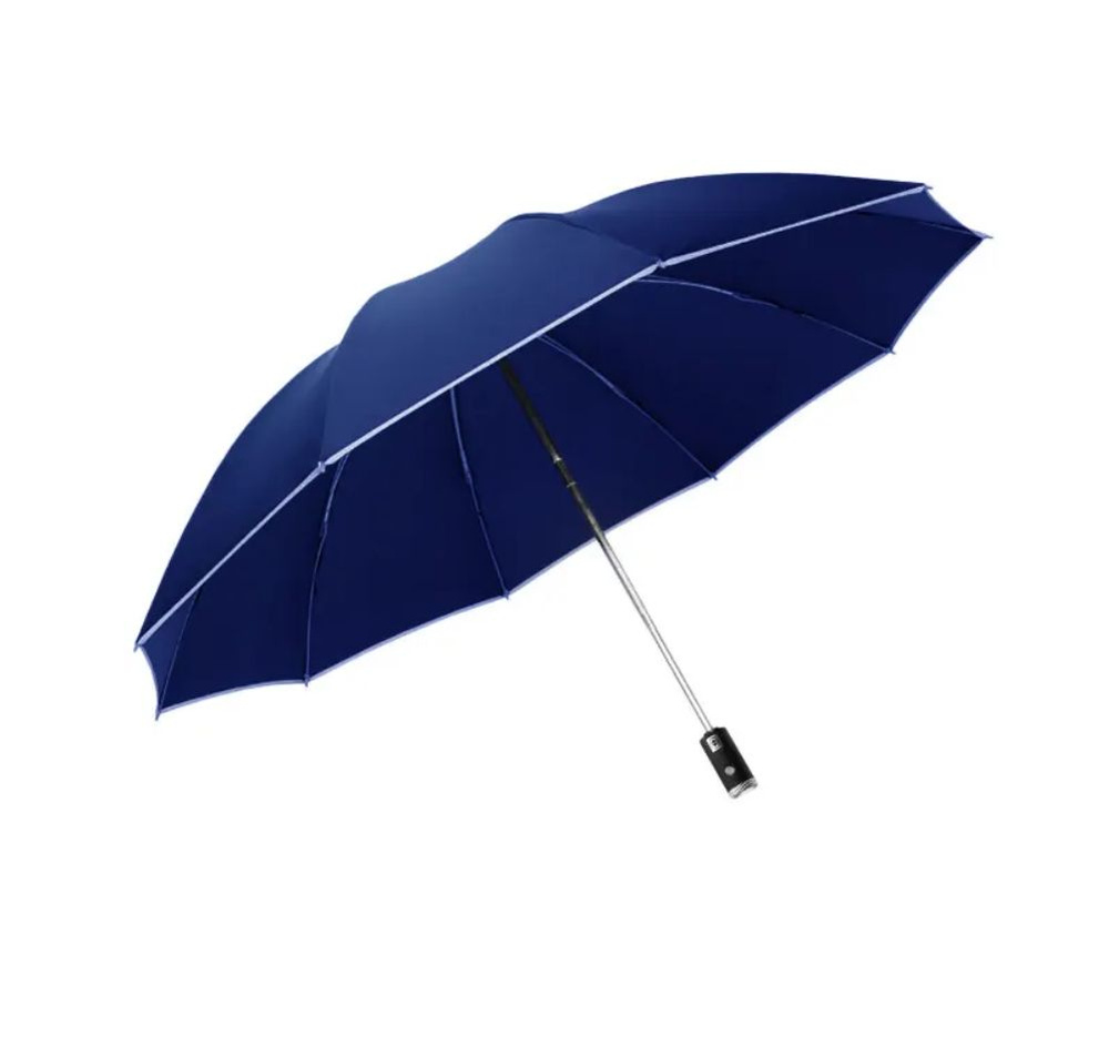 Зонт автомат Zuodu Automatic Umbrella, с фонариком синий #1