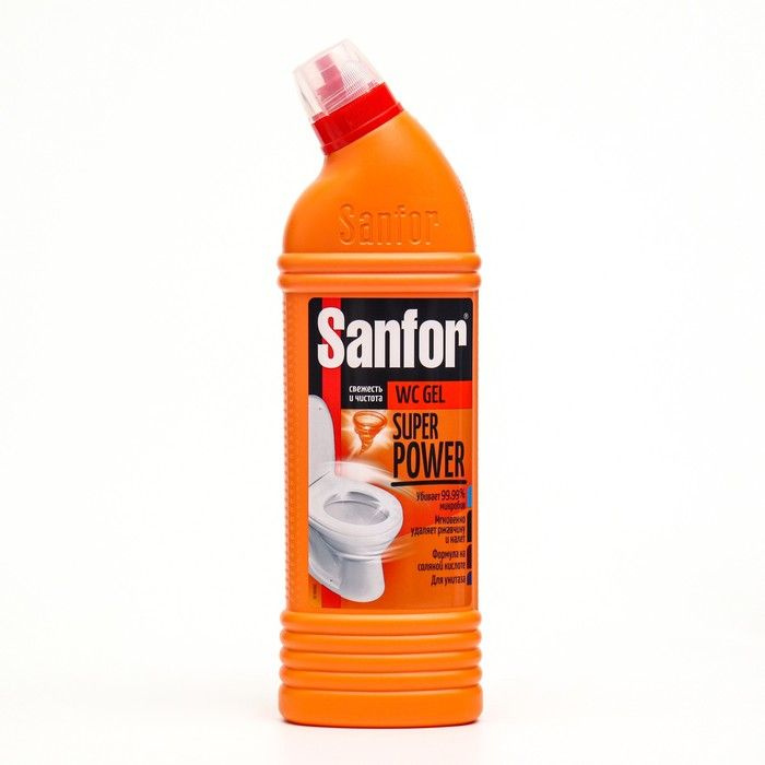 Средство чистящее для унитаза Sanfor WC gel super power, 750 мл #1