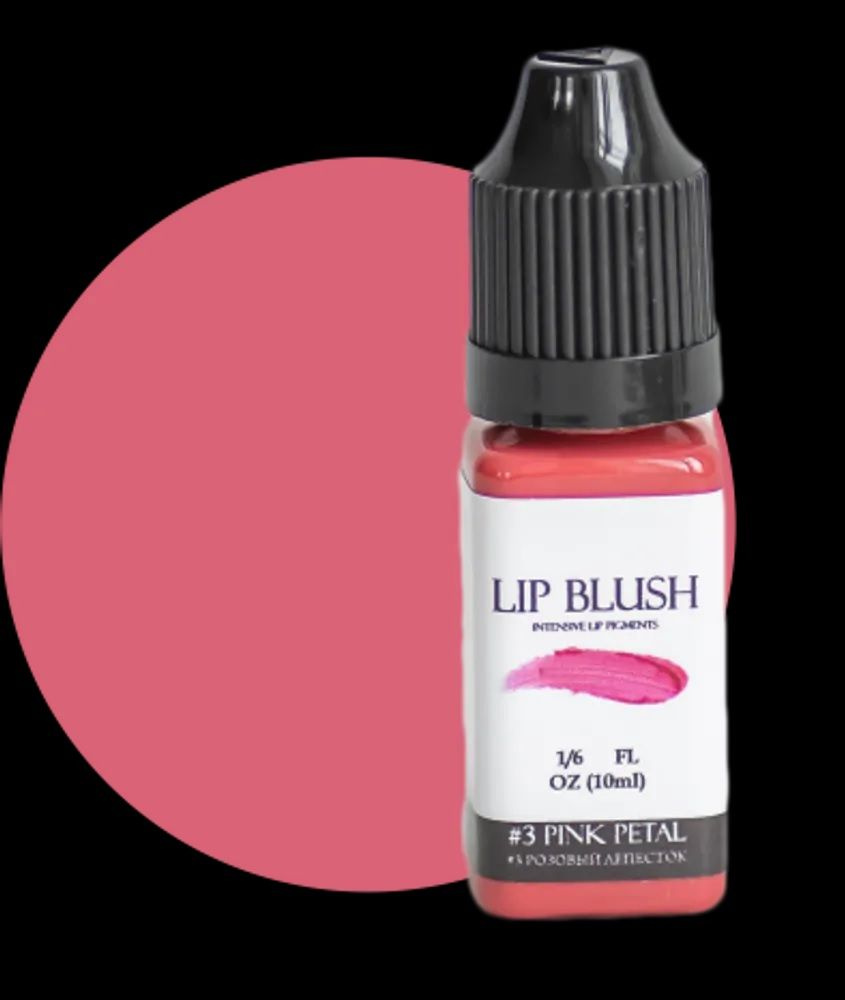 Пигмент для перманентного макияжа LIP BLUSH #3 PINK PETAL Розовый лепесток, 10 мл  #1