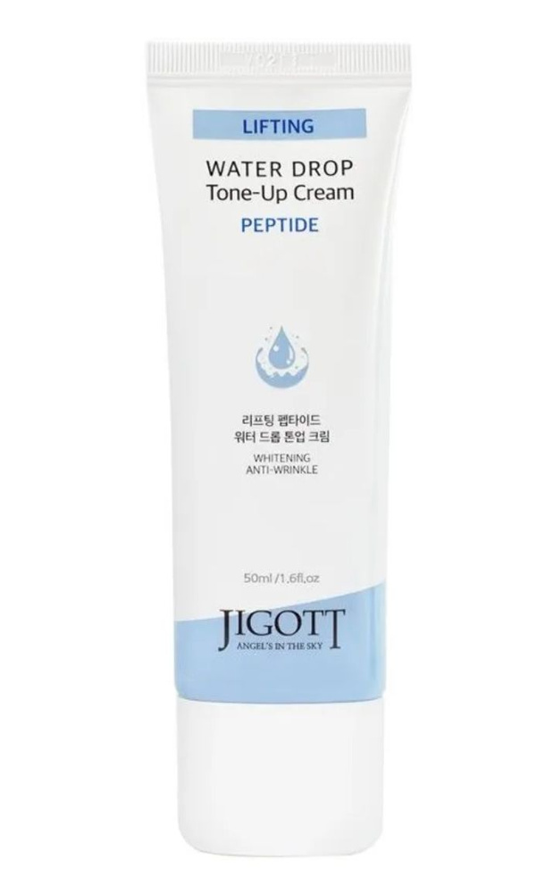 Jigott cream Крем-лифтинг для кожи лица с пептидами lifting peptide water drop tone up cream, 50ml  #1