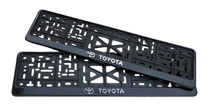 Рамка для номера автомобиля Toyota  комплект  2шт #1