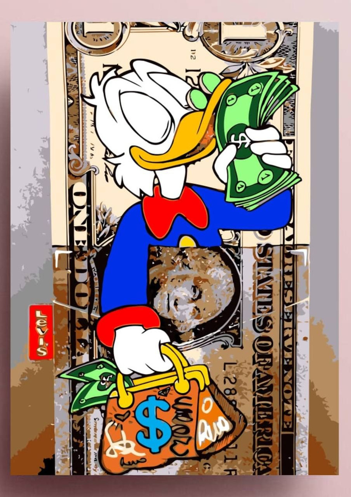 картины скрудж макдак с долларами