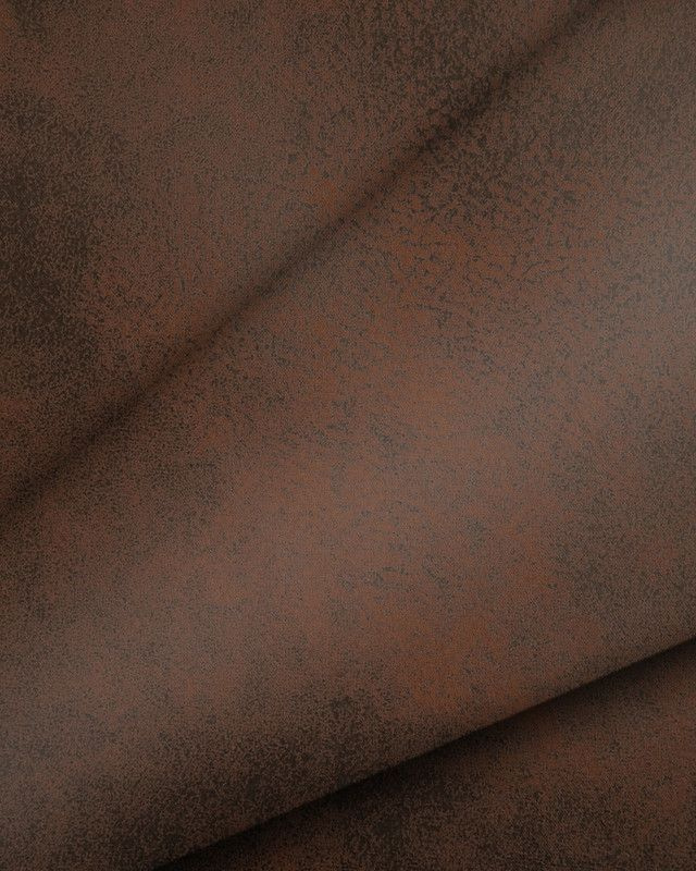 Ткань мебельная Замша, модель Ханна, цвет: Кирпично-коричневый, отрез - 1 м (Ткань для шитья, для мебели) #1