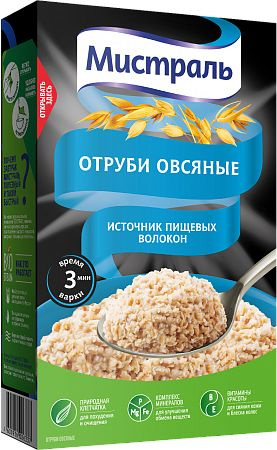 Отруби Мистраль Овсяные 400 г, 1 шт #1