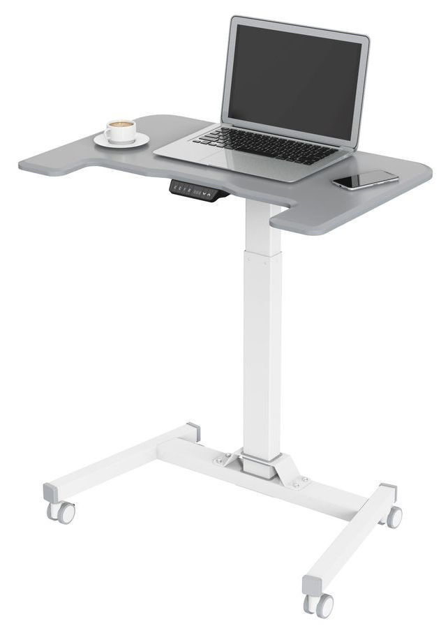 Стол для ноутбука Cactus CS-FDE101WGY / VM-FDE101 столешница МДФ цвет серый, размер 80x60x123 см (CS-FDE101WGY) #1