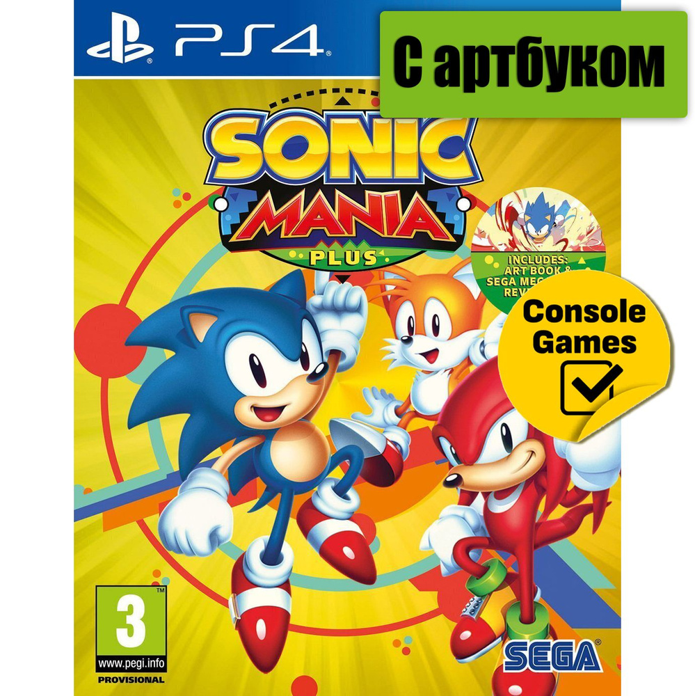 Игра PS4 Sonic Mania Plus с артбуком (PlayStation 4, Английская версия) #1