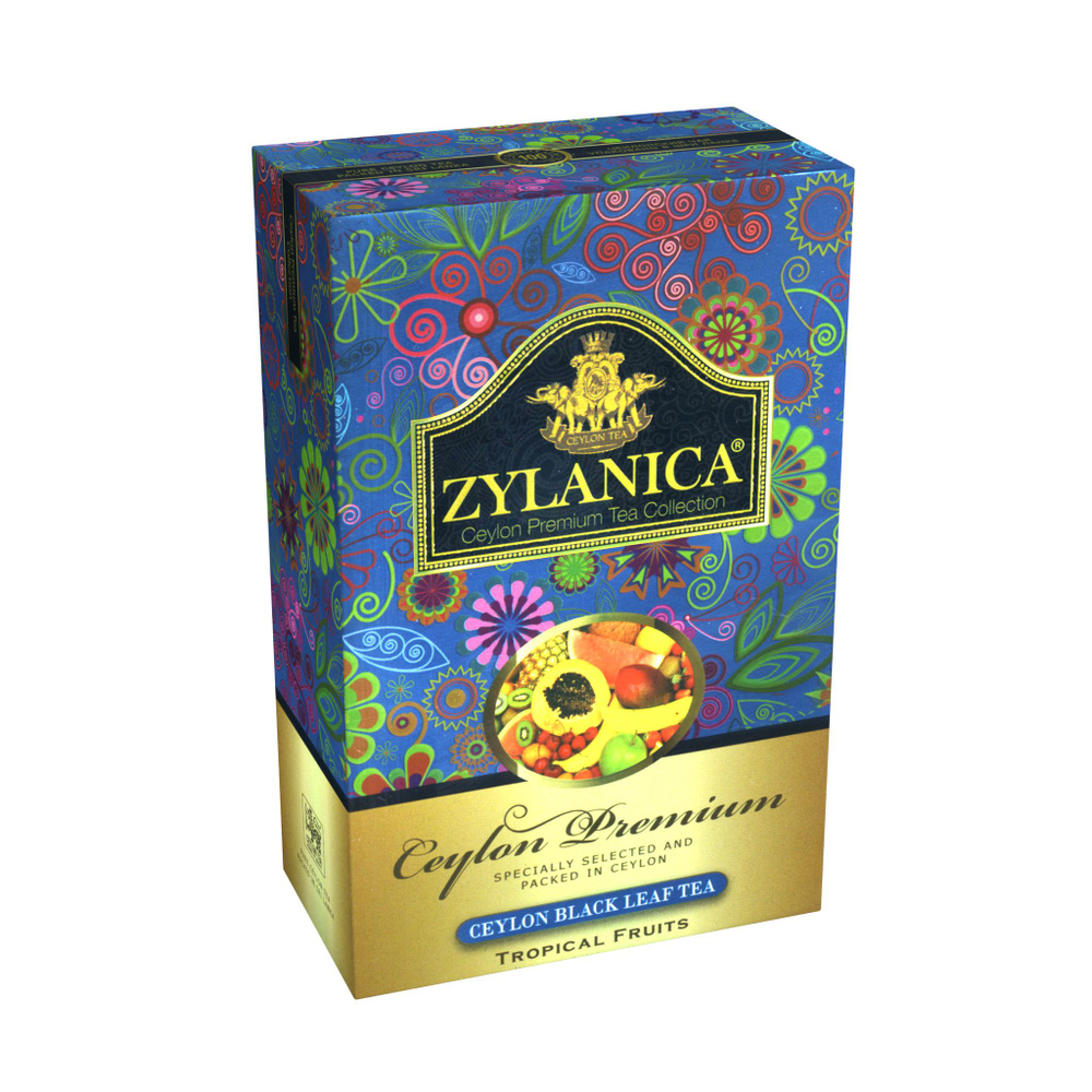 Чай черный ZYLANICA Ceylon Premium Collection Тропические фрукты 100 гр. #1