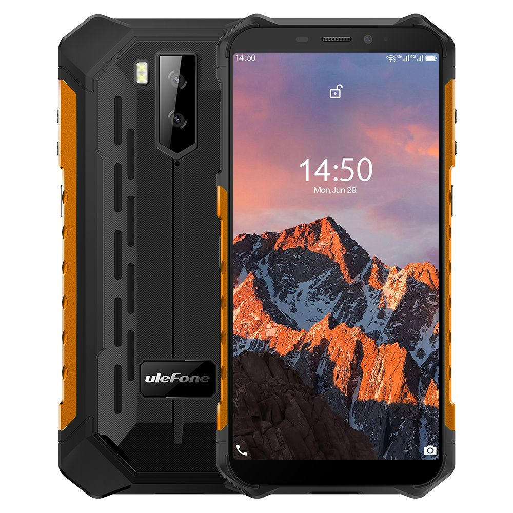 ULEFONE Смартфон Смартфон Ulefone ARMOR X5 PRO 4/64 GB ORANGE IP68 Быстрая зарядка / IPS-матрица / NFC #1