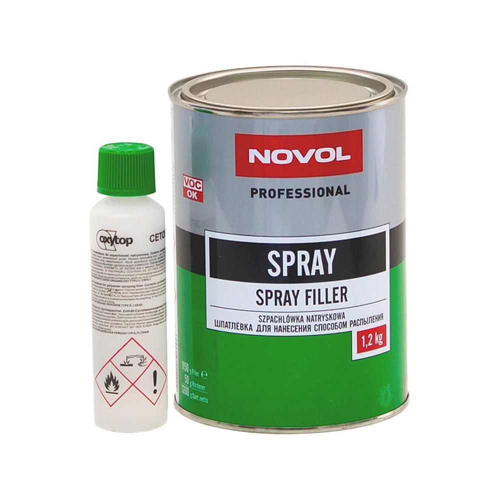 NOVOL Spray Filler Автомобильная распыляемая жидкая отделочная финишная шпатлевка (автошпатлевка новол #1