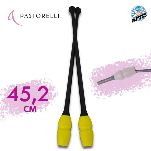 Булавы PASTORELLI 45,2см. 02901 Желто-черный "MASHA" FIG #1