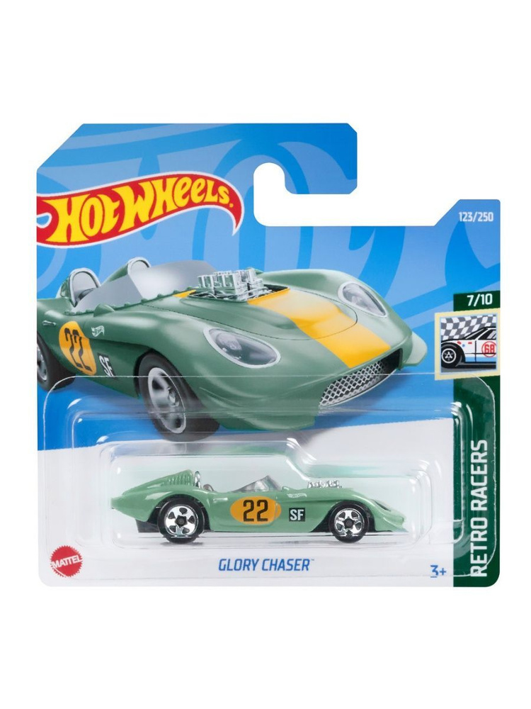 HCT28 Машинка металлическая игрушка Hot Wheels коллекционная модель GLORY CHASER зеленый  #1