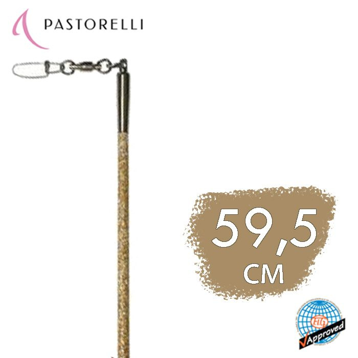 Палочка PASTORELLI Glitter 59,50см. 00412 Золотой с черным грифом FIG #1