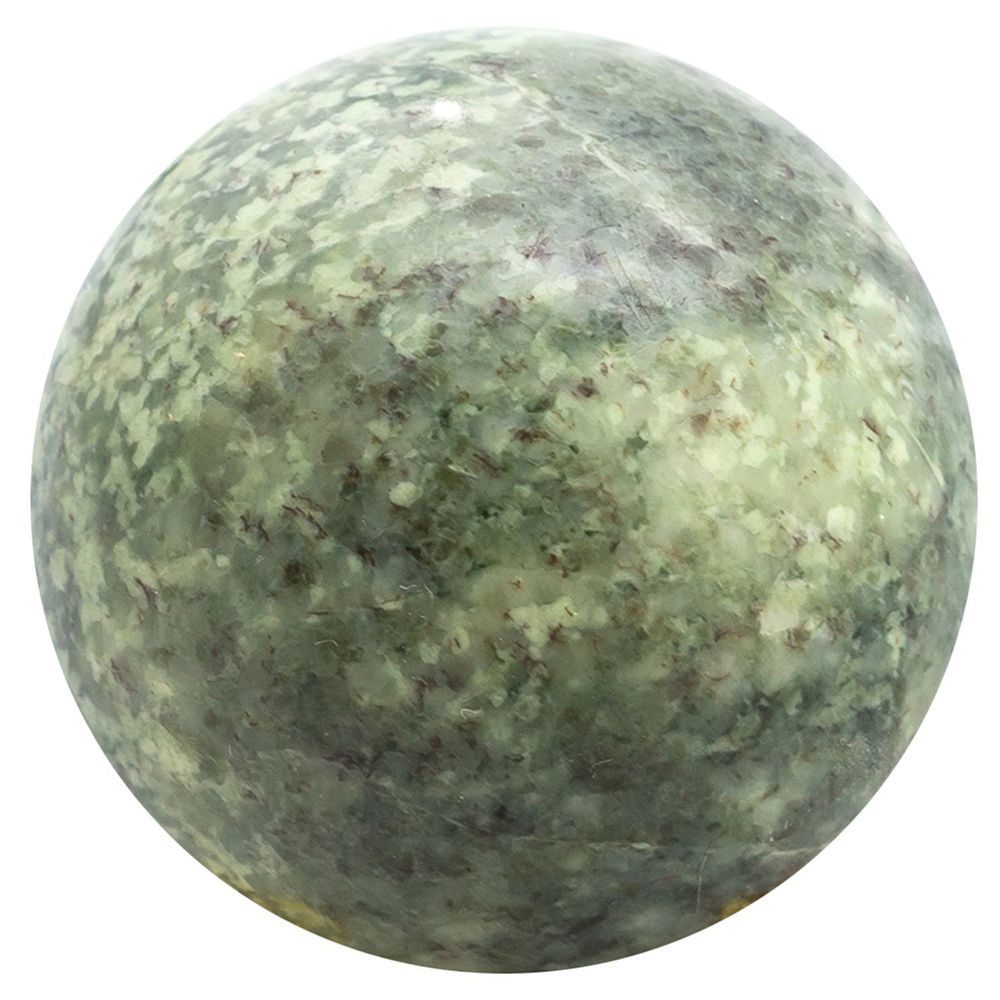 Каменный шар из камня жадеит 3,5 см / шарик подарочный / сувенир из камня  #1