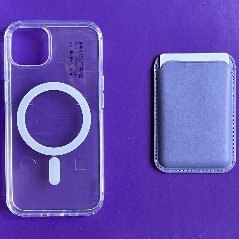 Набор для iPhone 13,14 - Картхолдер футляр на магните на телефон и ...