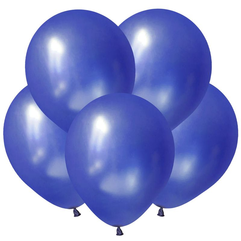 Набор воздушных шаров/Синий, Металл / Blue /30 см/100 шт. #1