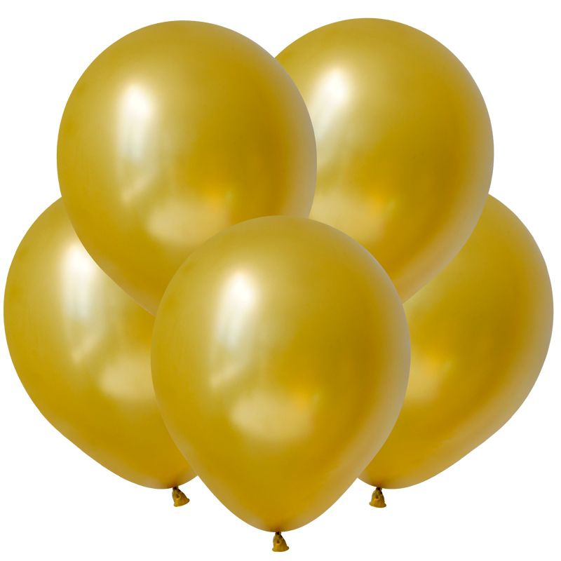 Набор воздушных шаров/Золото, Металл / Gold /30 см/100 шт. #1