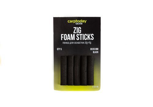 Пенки для оснастки зиг риг Carptoday Tackle Foam Sticks, чёрные, рыболовные товары, всё для рыбалки, #1