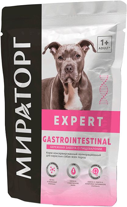 Корм Мираторг Expert Gastrointestinal для собак, для лечения ЖКТ, 85 г x 24 шт  #1